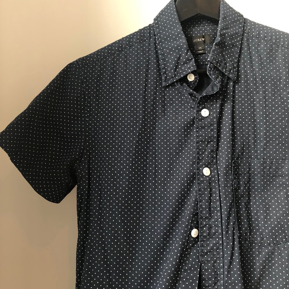 Men's J Crew XS short sleeve patterned button up